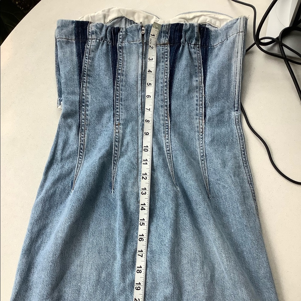 JEAN ATELIER Denim Dress Size 0 - Picture 6 of 9